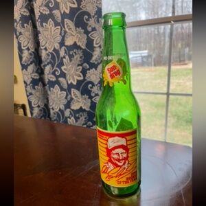 Vintage 1979 Dale Earnhardt Sun Drop Green Glass Bottle